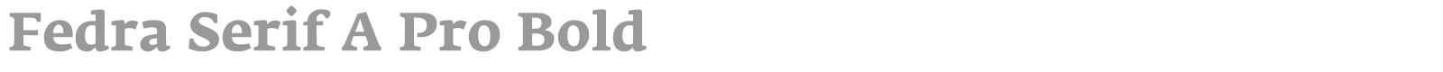 Fedra Serif B Pro font preview